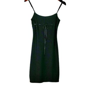 Y2k Vintage Baby Doll Front Tie Black Dress in size Medium